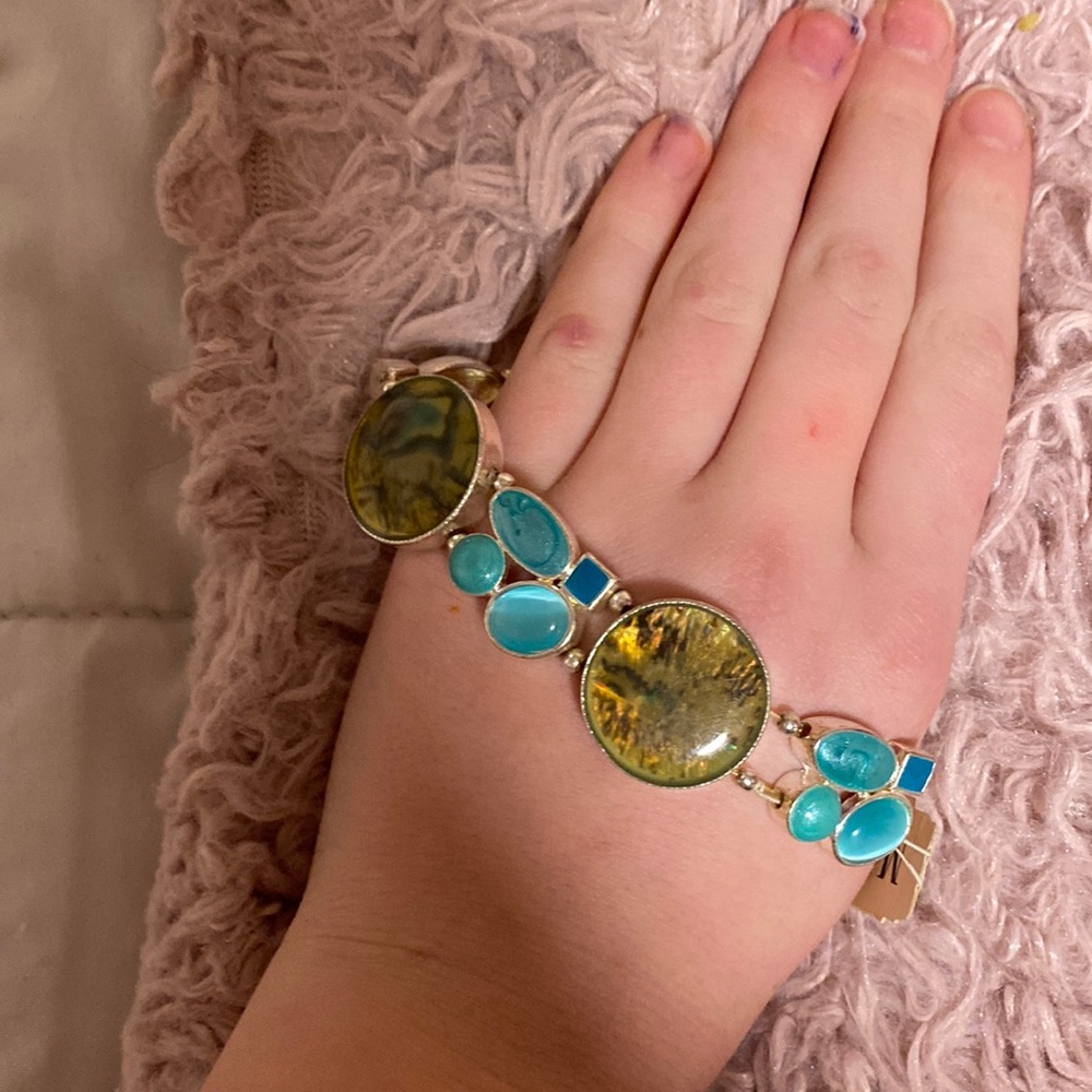 Green/blue bracelet